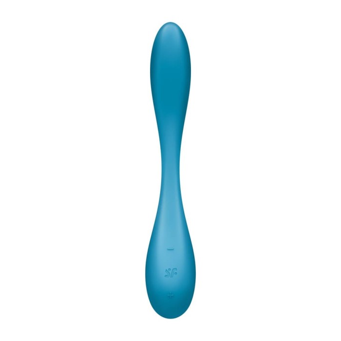 G-Spot Flex 5+ - Vibrator punct G, albastru, 19.6 cm