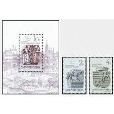 Ungaria 1987 - Ziua marcii postale, serie+colita neuzata