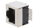 Conector RJ45 soclu aurit 8p8c pentru PCB