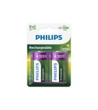 Philips MultiLife 1.2V D / HR20 3000mAh NiMh baterie reincarcabila-Conținutul pachetului 1x Blister