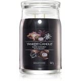 Yankee Candle Black Coconut lum&acirc;nare parfumată Signature 567 g