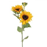Floare Artificială, Model Floarea Soarelui, Tulpină Lungă, Culoare Galben, 62 cm, Oem