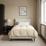 vidaXL Duvet de iarnă Patos Crem 140 x 220 cm Microfibră 42026151