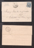 France 1870 Postal History Rare Cover + Content CASTELNAUDARY DB.334