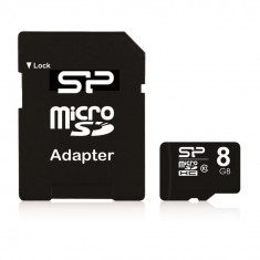 Card de memorie silicon power micro sdhc 8 gb class 10 +adapter foto