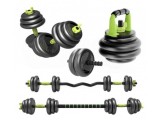 Gantera reglabila tip kettlebell FitTronic ZK30 30 kg, 5 in 1, greutati ajustabile, combinatii multiple