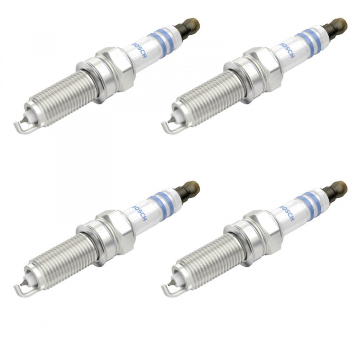 Set 4 bujii scanteie Bosch pentru Citroen C1, C3, C4, C-Elysee, Opel Corsa F, Crossland X, Peugeot 108, 2008,