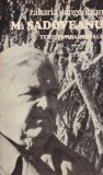 Zaharia Sangeorzan - M. Sadoveanu. Teme fundamentale