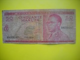 HOPCT CONGO 50 MAKUTA 1970 RARA