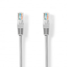 Cablu de retea U/UTP Nedis, cat5e RJ45 tata- RJ45 tata, 0.5m, gri