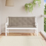 Gossi perne banca de gradina 2 buc., gri taupe, tesatura oxford