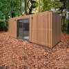 Container Tinyhouse Monobloc 18m2, 6x3x3m, Lemn Tratatt 10 Ani, 2 Ferestre Termopan, Denisnetwork