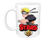 Cana alba personalizata Alb, Naruto Brawl Stars Master Game Play, INOVATIX&reg;. 330 ml, Oem