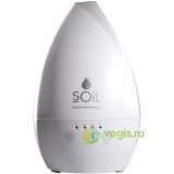 Difuzor Alb de Aromaterapie Ultrasonic cu Lampa Led