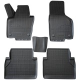 Set de 5 covorase cauciuc 3D stil tavita premium pentru VW Sharan II, Alhambra II din 2010-2022