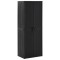 vidaXL Dulap depozitare de grădină, negru, 65x45x172 cm, PP ratan 151238