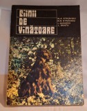 CIINI DE VINATOARE Editura Ceres, carte anul 1976, lucrare de specialitate, cresterea cainilor, originea lor, rase de CAINI - utila pt vanatori