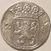 Moneda Argint Olanda 2 Stuivers 1744 - Numismatică Olandeză