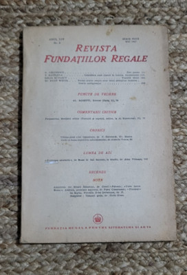 REVISTA FUNDATIILOR REGALE , MAI 1947 foto