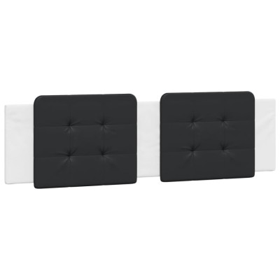 Perna pentru tablie pat, Zadar, negru si alb, 180cm, piele artificiala foto