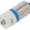 Lampă LED de Control Albastră 24-30VDC BA9S T10