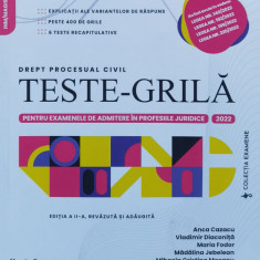 Drept Profesional Civil Teste Grila 2022 Editia A Ii-a - Evelina Oprina ,560100