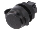 Soclu USB 22mm FrontCom IP65 Negru