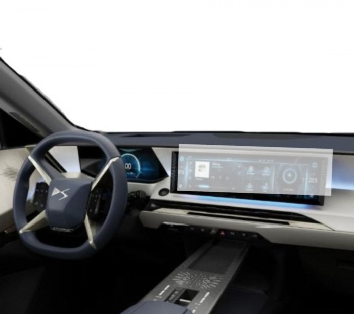 Folie Protectie Navigatie DS N&Acirc;&deg;8 2024+, Duragon, protectie Display Navigatie, silicon Mat, Anti-zgarieturi, Anti-amprenta, kit instalare