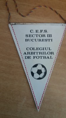 D9 100 - fanion - sport - arbitri - Colegiul arbitrilor de fotbal - Bucuresti foto