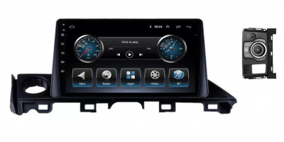 Navigatie Auto Multimedia cu GPS Mazda 6 2018 - 2021, Android, Display 9 inch, 2 GB RAM si 32 GB ROM, Internet, 4G, Aplicatii, Waze, Wi-Fi, USB, Bluet foto