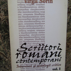 VIRGIL SORIN - SCRIITORI ROMANI CONTEMPORANI volumul 1