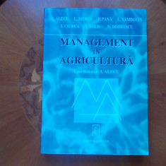 Management in agricultura - I. Alecu