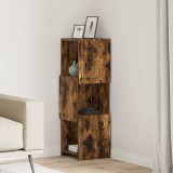 vidaXL Dulap de colț Stejar fumuriu 30,5x30x95cm Lemn compozit 889833