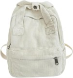 Cumpara ieftin Rucsac mic pentru scoala Jiliyote din velur, unisex, alb - RESIGILAT