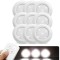 Set 6 spoturi led wireless cu telecomand&Auml; &acirc; autoadezive, reglabile, f&Auml;r&Auml; fire, pentru mobilier &Egrave;i sc&Auml;ri