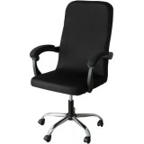 Husa universala pentru scaun de birou Malatec, neagra, elastica