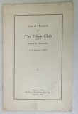 LISTS OF MEMBERS of THE FILSON CLUB INCORPORATED , LOUISVILLE , KENTUCKY , AS OF JANUARY 1 , 1940