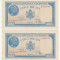 Romania, 5000 lei 1944 oct, 2 consecutive_XF+++_aUNC_serie J/2--0529503, 504