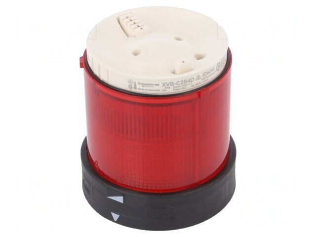Semnalizator LED roșie 24V IP65 &Oslash;70mm