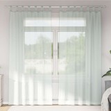 VidaXL Perdele Voile cu Bucle 2 buc Gri deschis 140x245 cm