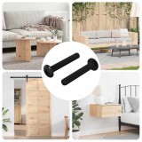 vidaXL Șurub 2 pcs Argintiu 5 x 30 mm Fier 864583