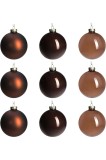 Cumpara ieftin Bile de Crăciun din sticlă suspendabile, set de 9 bile decorative pentru pomul de Crăciun Decora