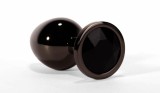 Cumpara ieftin Dop Anal Cu Bijuterie Secret Shine Metal S, Metalic + Negru, 7 cm