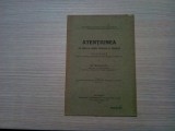 ATENTIA din punct de vedere Psihologic si Pedagogic - St. Negulescu -1912, 31 p.