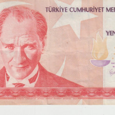 M1 - Bancnota foarte veche - Turcia - 10 lire - 2005