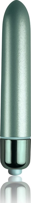 Vibrator Clasic Touch of Velvet, 10 Moduri Vibratii, Aqua Lily, 9 cm
