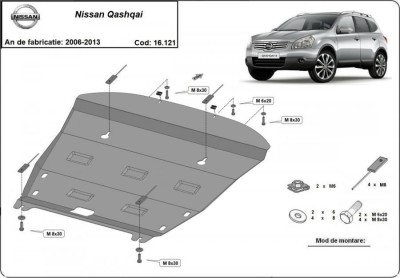 Scut motor metalic Nissan Qashqai J10 Suv 2006-2013 foto