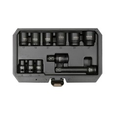 Set chei tubulare impact 1/2&#039;&#039;, 11 piese Yato YT-10255
