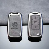 Set Husa si Breloc cheie auto compatibil VW Volkswagen Bora Tiguan Polo Passat B5