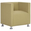 Fotoliu cubic, verde, material textil